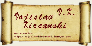 Vojislav Kirćanski vizit kartica